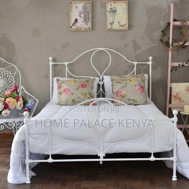 Bed; Premium Metal Kids Bed Frame for Comfortable Sleeping