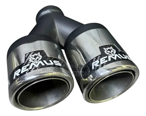 Dual Tone Styling High Gloss Polished Stainles Steel Remus Exhaust Tip