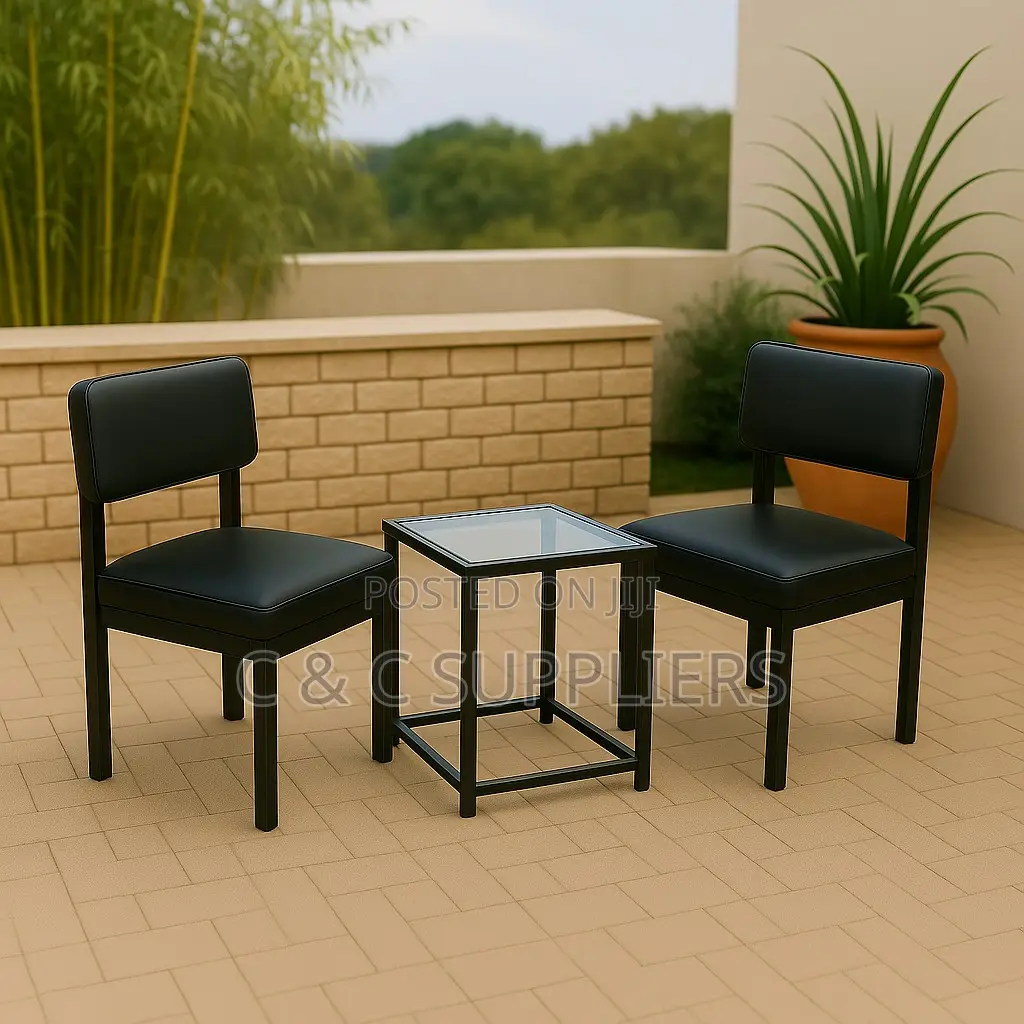 Black Leather Catalina Chair.