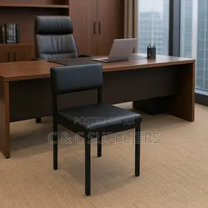 Black Leather Catalina Chair.
