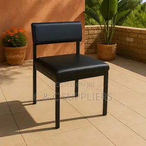 Black Leather Catalina Chair.