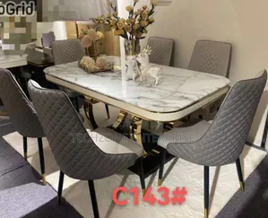 Elegance 6 Sitter Executive Modern Advanced Marble Dinning Table ,,