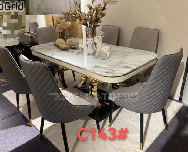 Elegance 6 Sitter Executive Modern Advanced Marble Dinning Table ,, - thumbnail 2