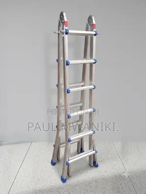Multi-Purpose Aluminum Extension Ladder – Foldable & Heavy Duty