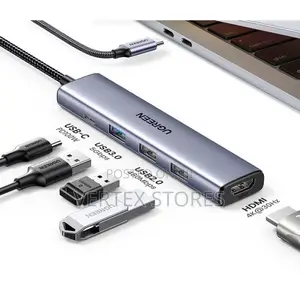 UGREEN 5-in-1 USB-C Docking Station – 4K HDMI & 100W PD (Gray)