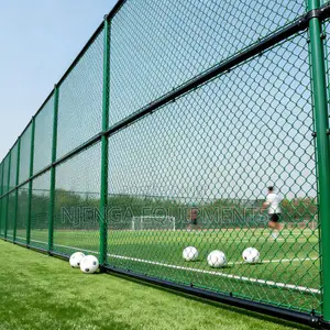 Green PVC Coated Chain Link Fence – 14G, 50×50mm, 4ft