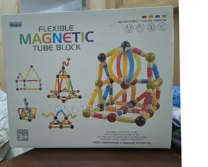 136pcs Flexible Magnetic Tube Block/ Magnetic Blocks