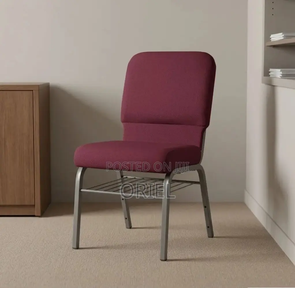 Modern Auditorium Chair : Fabric Stackable Church Chair