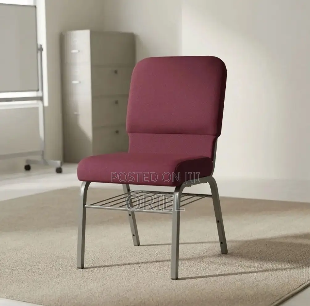 Modern Auditorium Chair : Fabric Stackable Church Chair