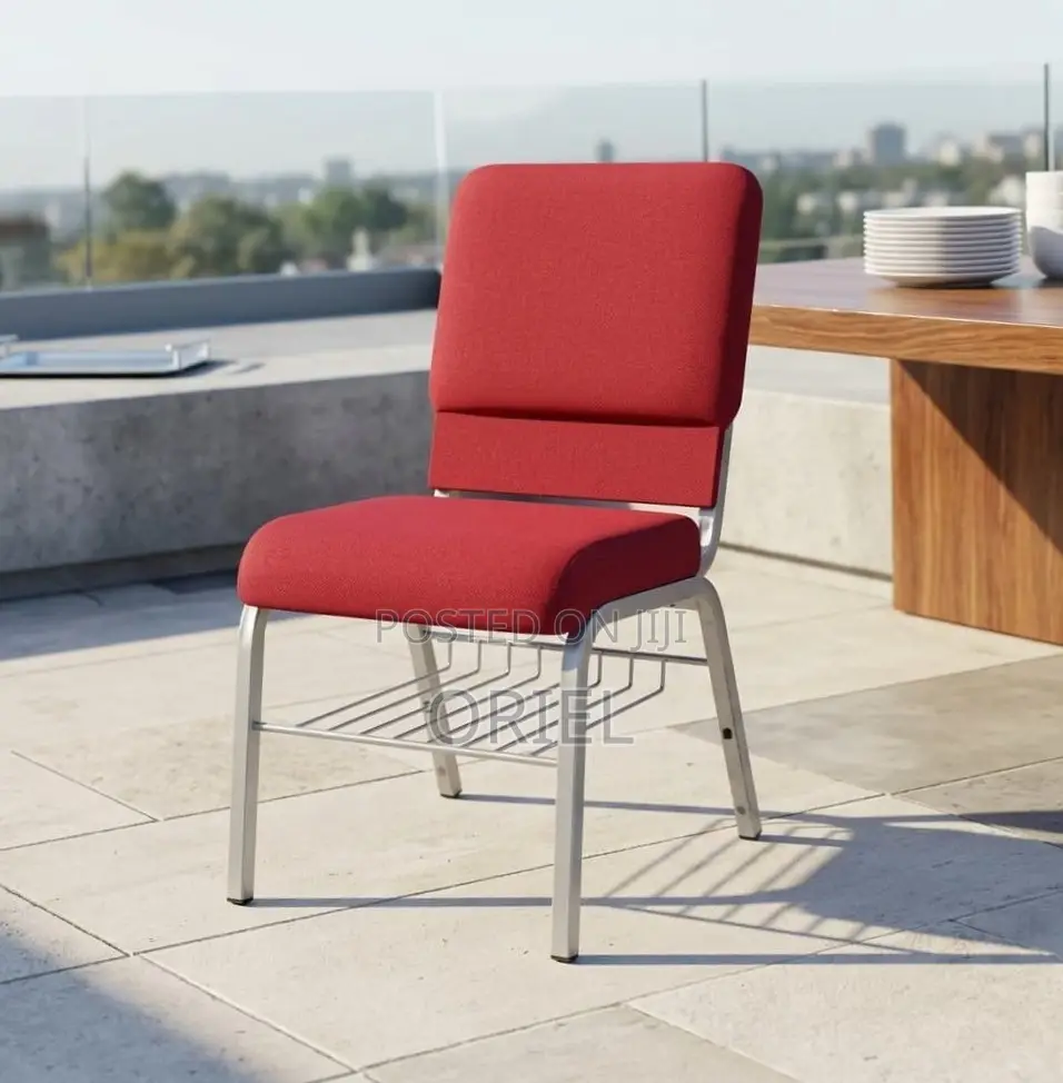 Modern Auditorium Chair : Fabric Stackable Church Chair