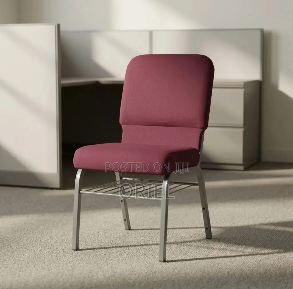 Modern Auditorium Chair : Fabric Stackable Church Chair