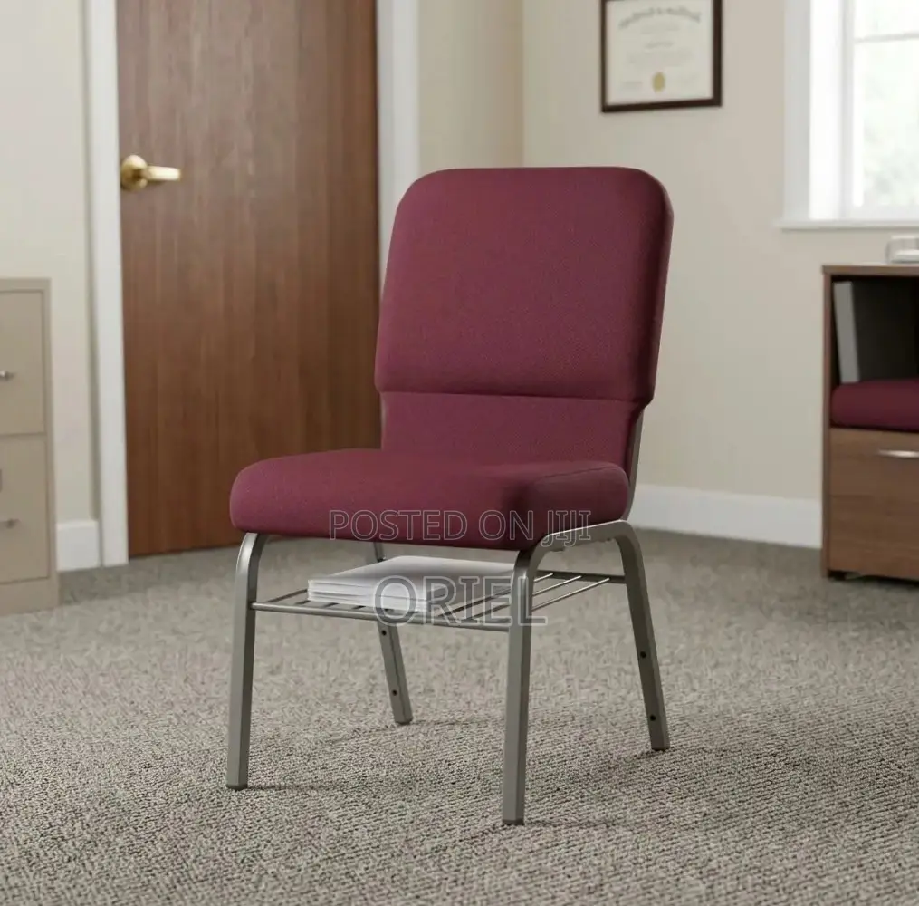 Modern Auditorium Chair : Fabric Stackable Church Chair