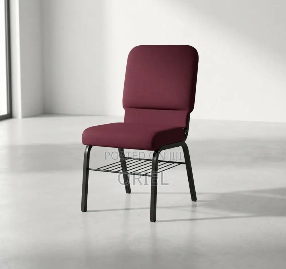 Modern Auditorium Chair : Fabric Stackable Church Chair