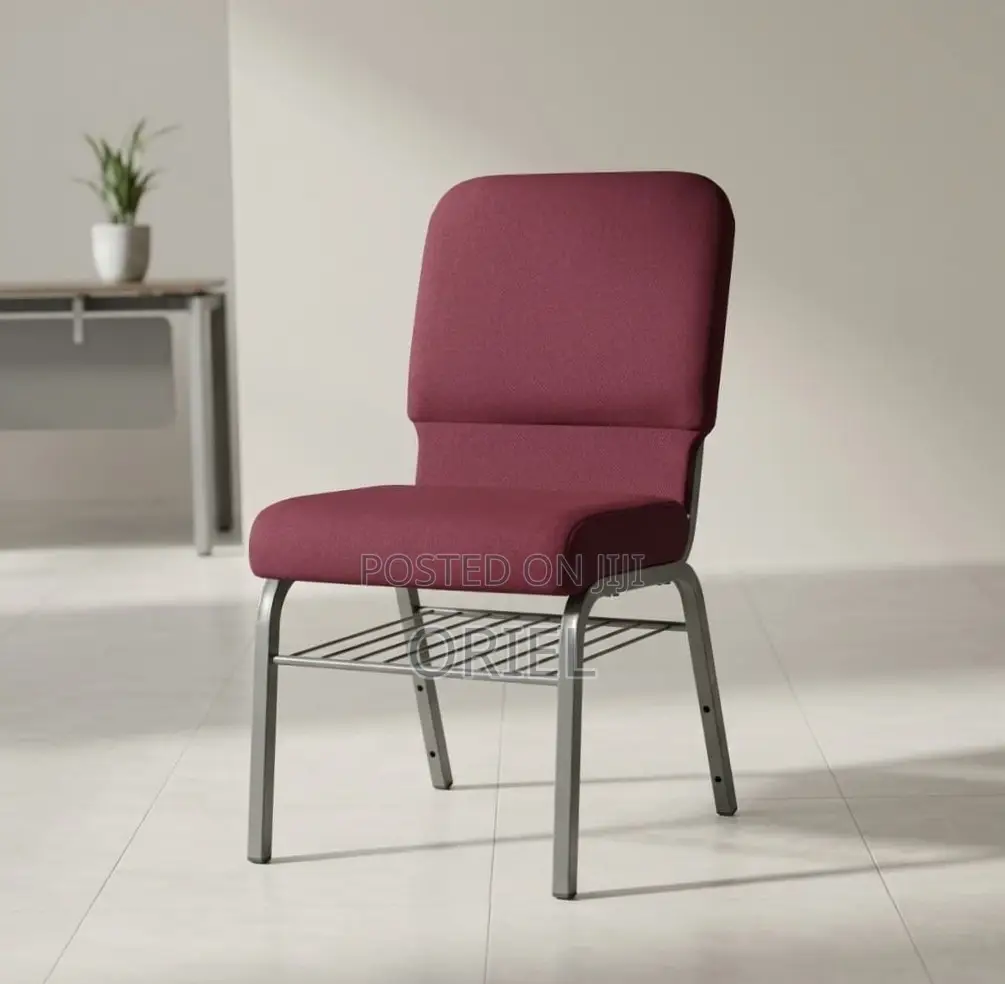 Modern Auditorium Chair : Fabric Stackable Church Chair