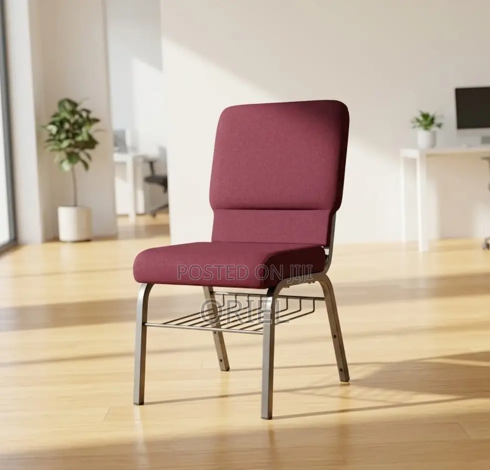 Modern Auditorium Chair : Fabric Stackable Church Chair