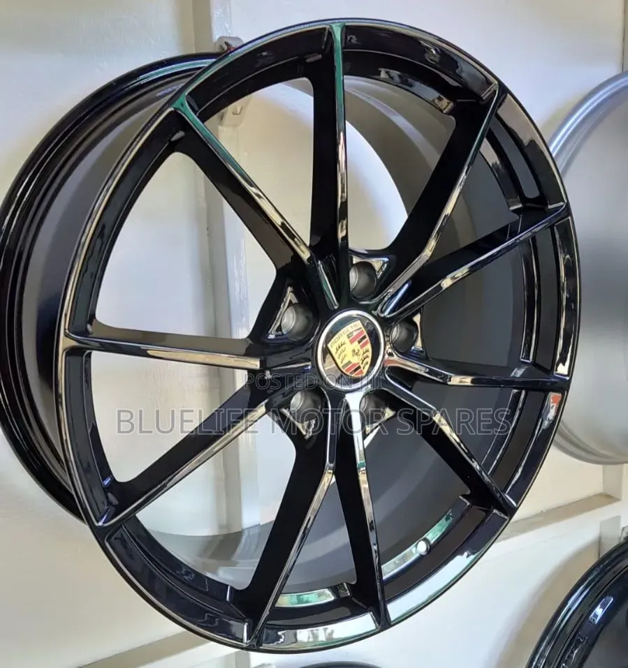 Black Size 20 Rims for Porsche Cayenne, Panamera, Boxster, 911, GT3