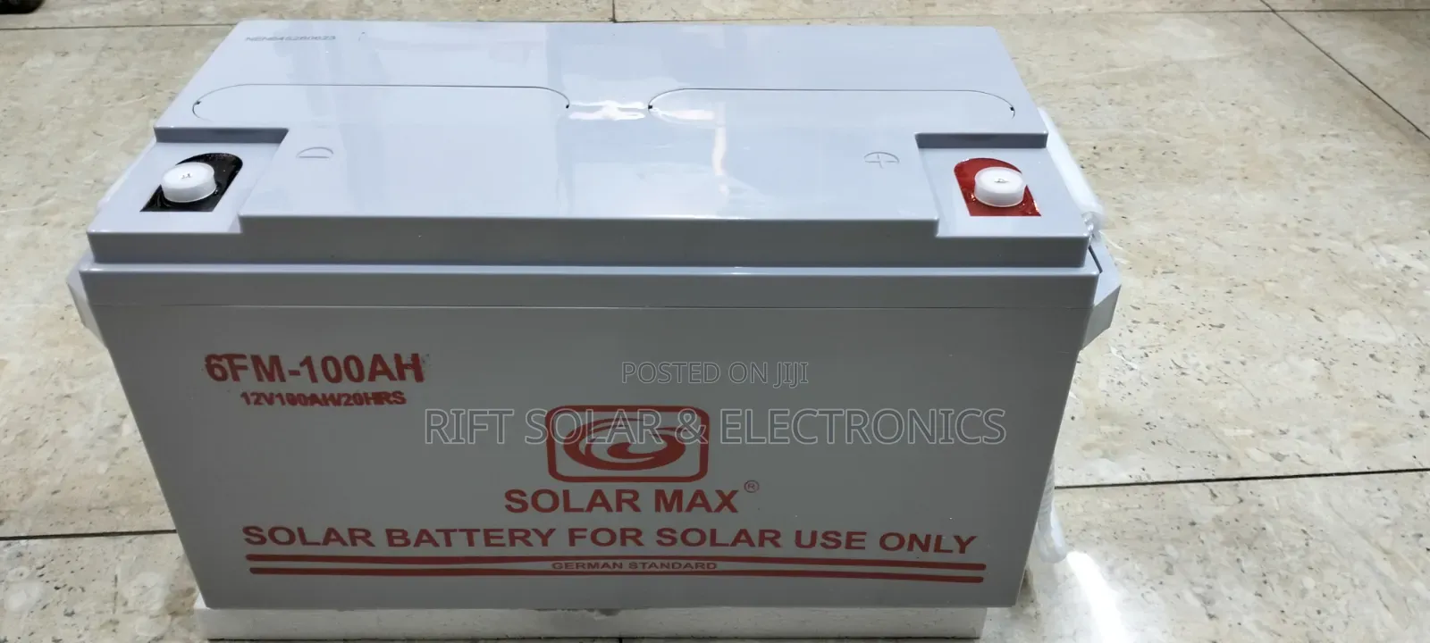 100Ah - 12v Gel Solar Battery Suitable for Home Use