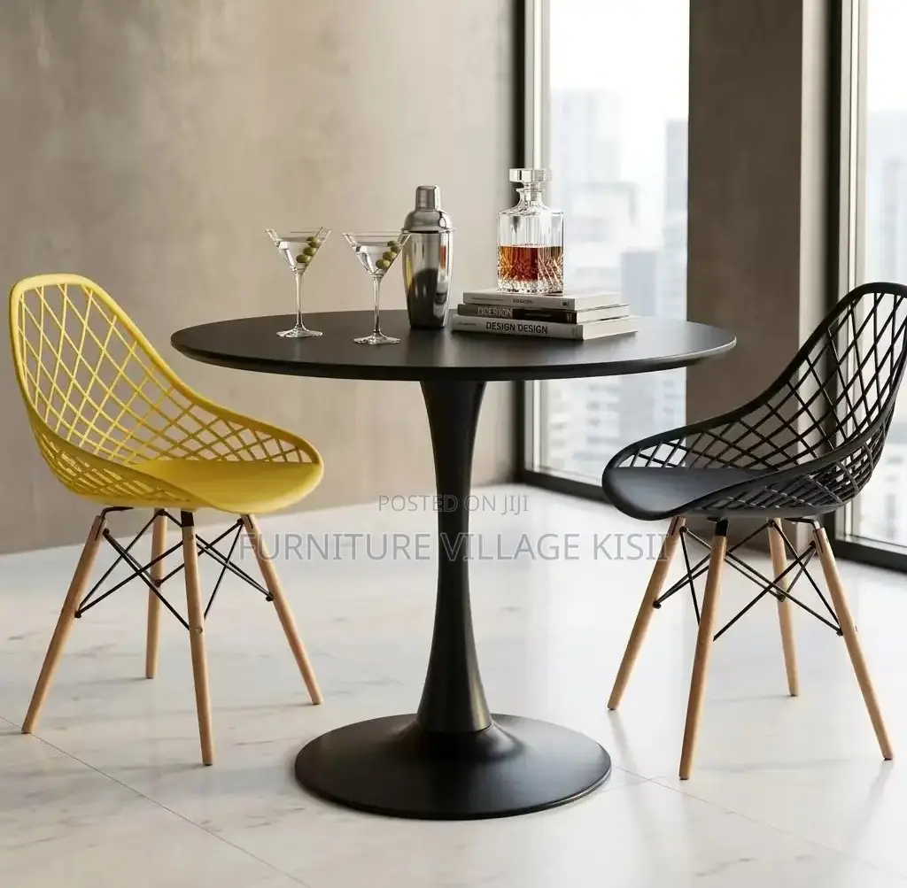 Home Furniture; Modern Black Marble Dining Table