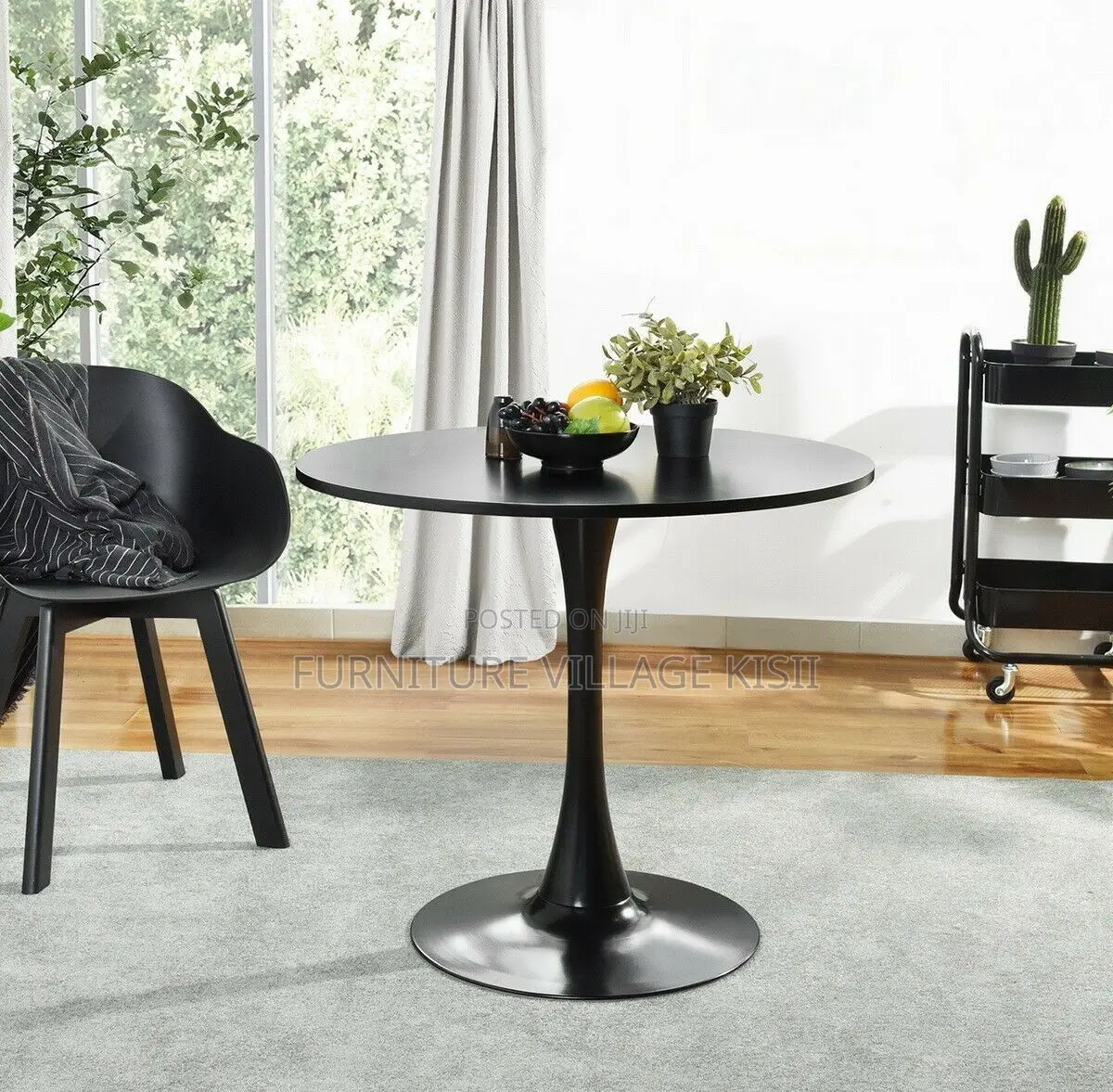Home Furniture; Modern Black Marble Dining Table