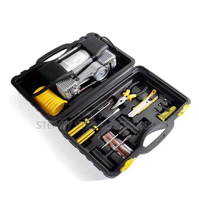 Tyre Air Inflator 12V Double Cylinder Car Air Compressor Pump