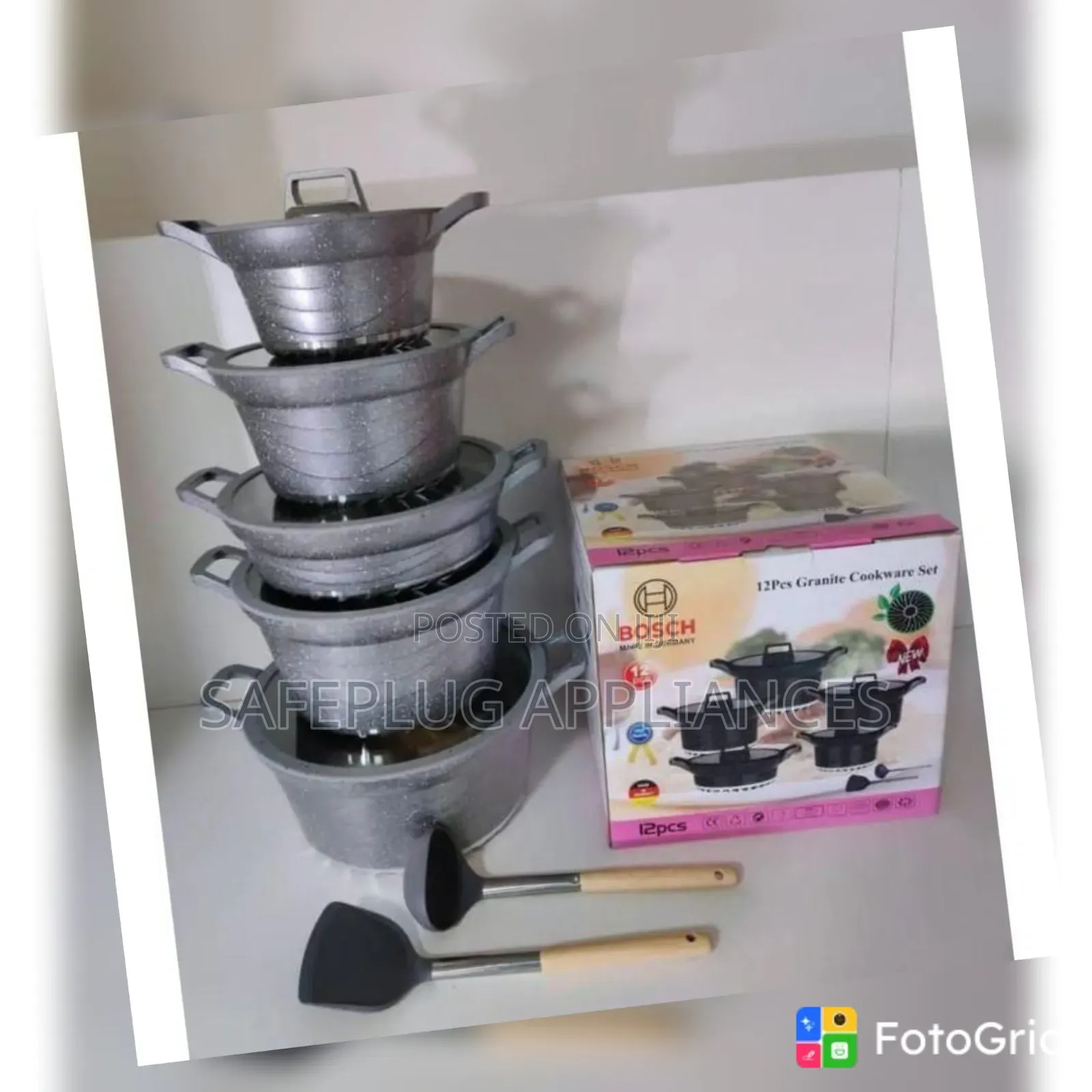 Bosch Granite Sufuria – Premium Non-Stick Cooking Pot for Everyday Use