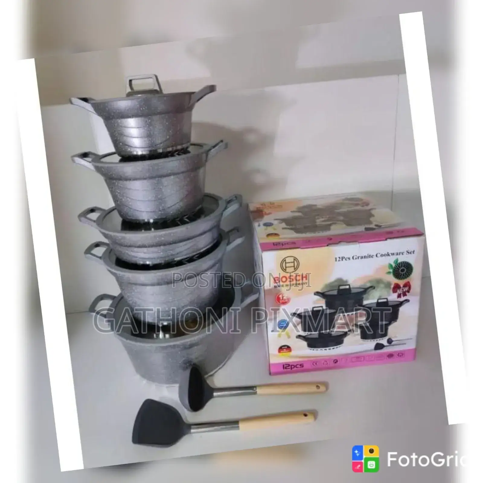 Bosch Granite Sufuria – Premium Non-Stick Cooking Pot for Everyday Use