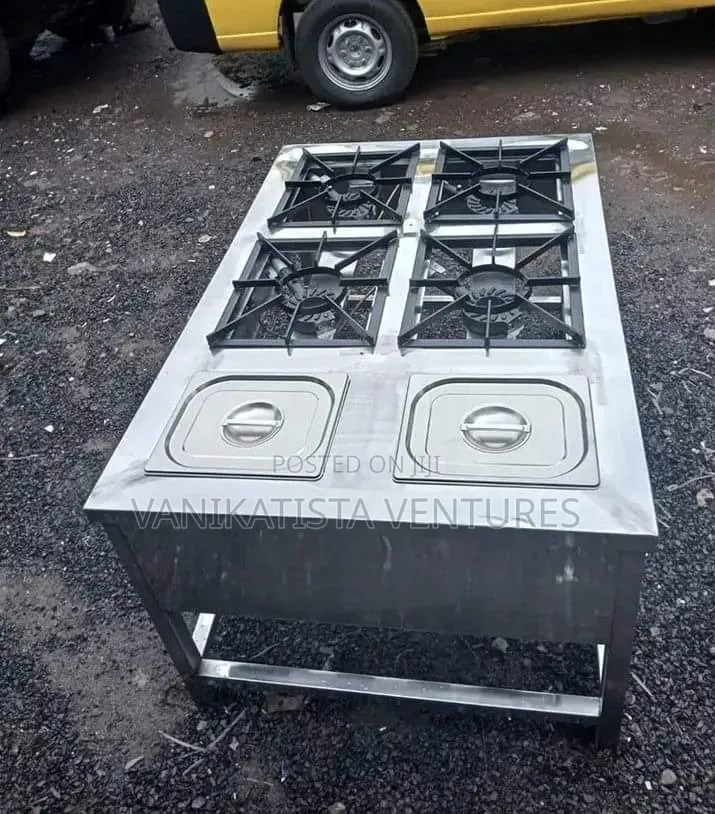Gas Burner With Dumper and 4 Burners