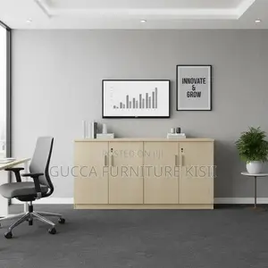 Credenza Cabinet; 4-Door Office Filling Credenza Cabinet