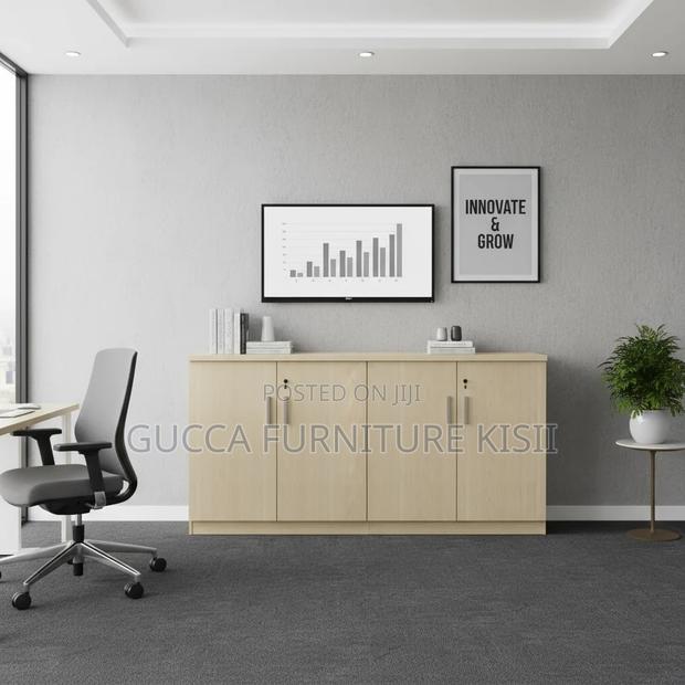 Credenza Cabinet; 4-Door Office Filling Credenza Cabinet - thumbnail 3
