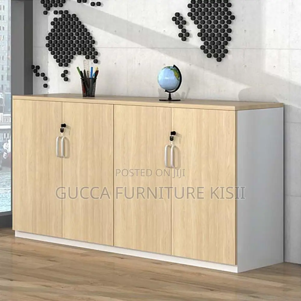 Credenza Cabinet; 4-Door Office Filling Credenza Cabinet