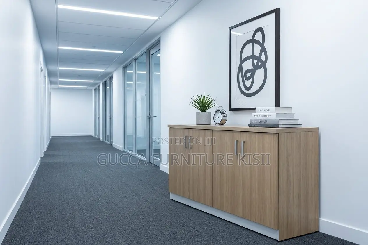 Credenza Cabinet; 4-Door Office Filling Credenza Cabinet