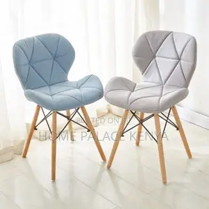 Dining Chair; Contemporary Eames Style Leather Chair for Dining Areas