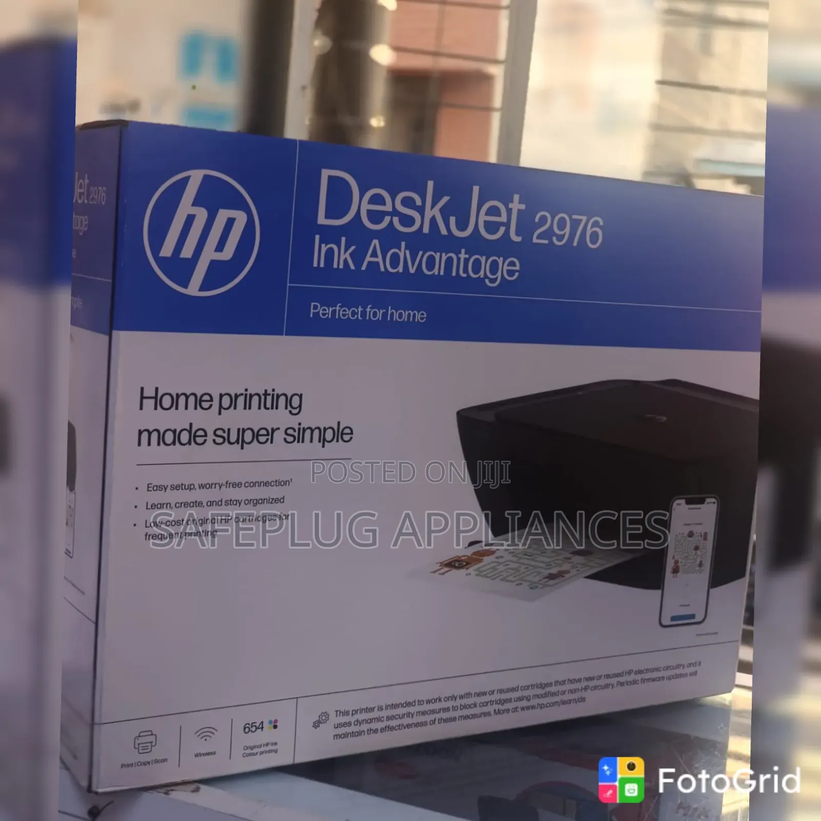 HP DeskJet 2976 All-in-One Printer – Print, Scan & Copy With Wi-Fi