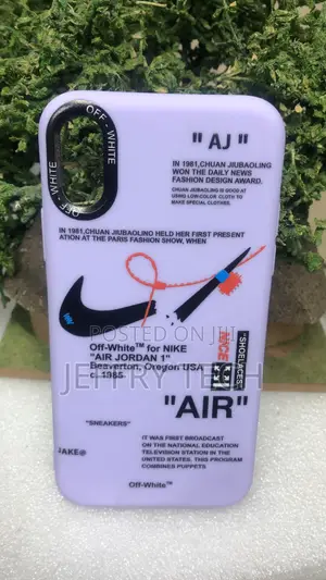 Off-White X Nike Air Jordan 1 Red Silicone iPhone Case iPhone 15 Pro