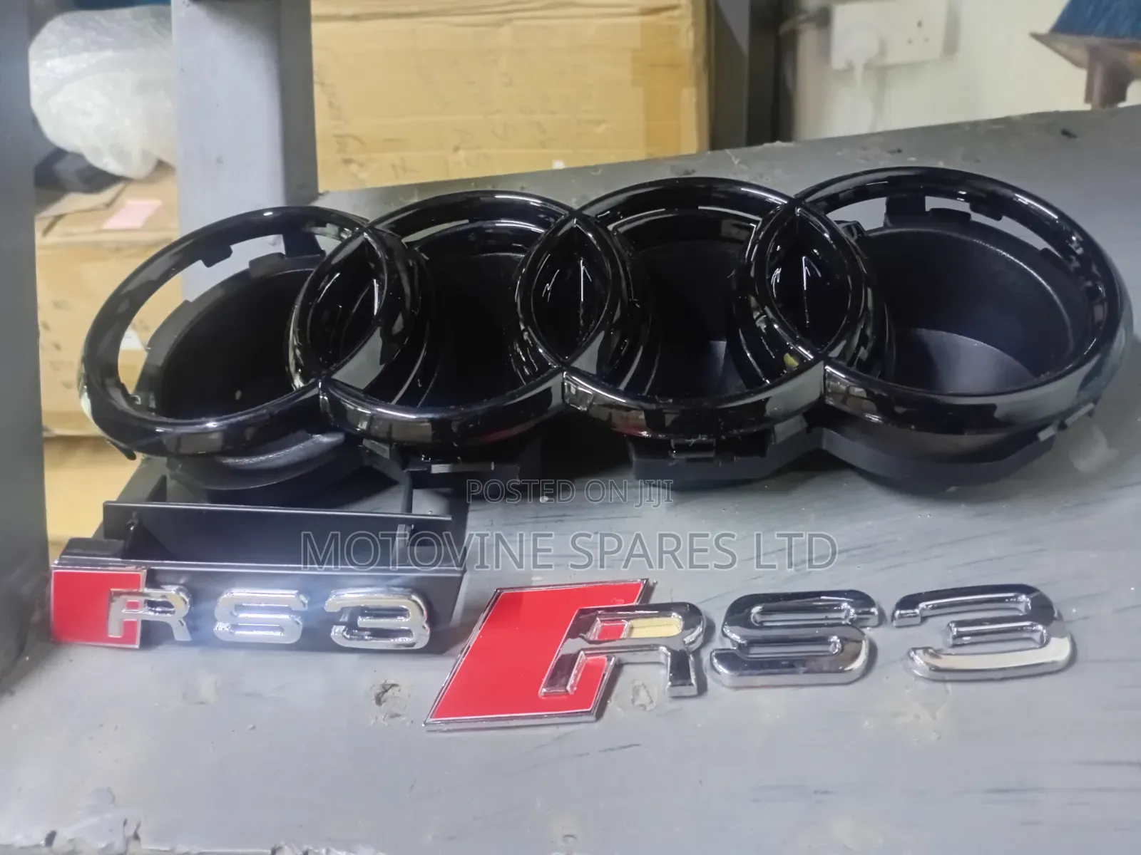 Audi Logos and Rs Emblems