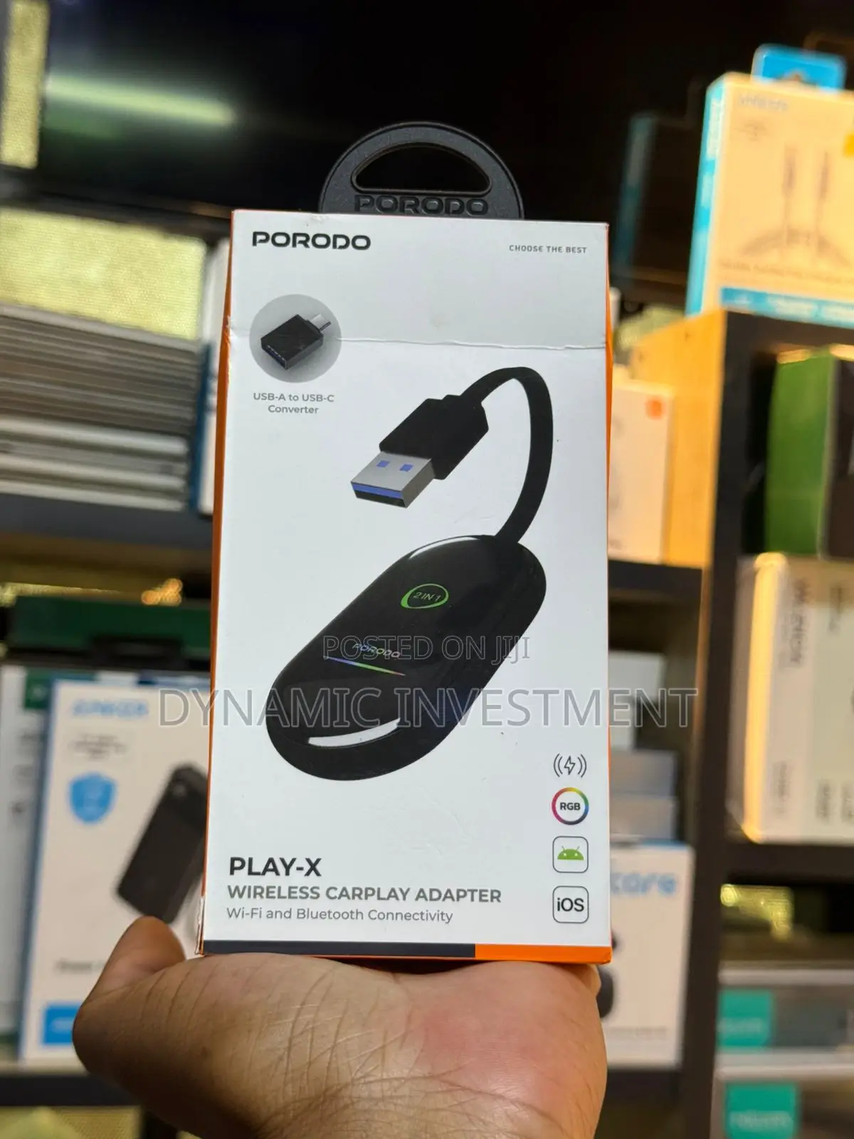 Wireless CarPlay Adapter 2 in 1 Android Auto & CarPlay Dongle