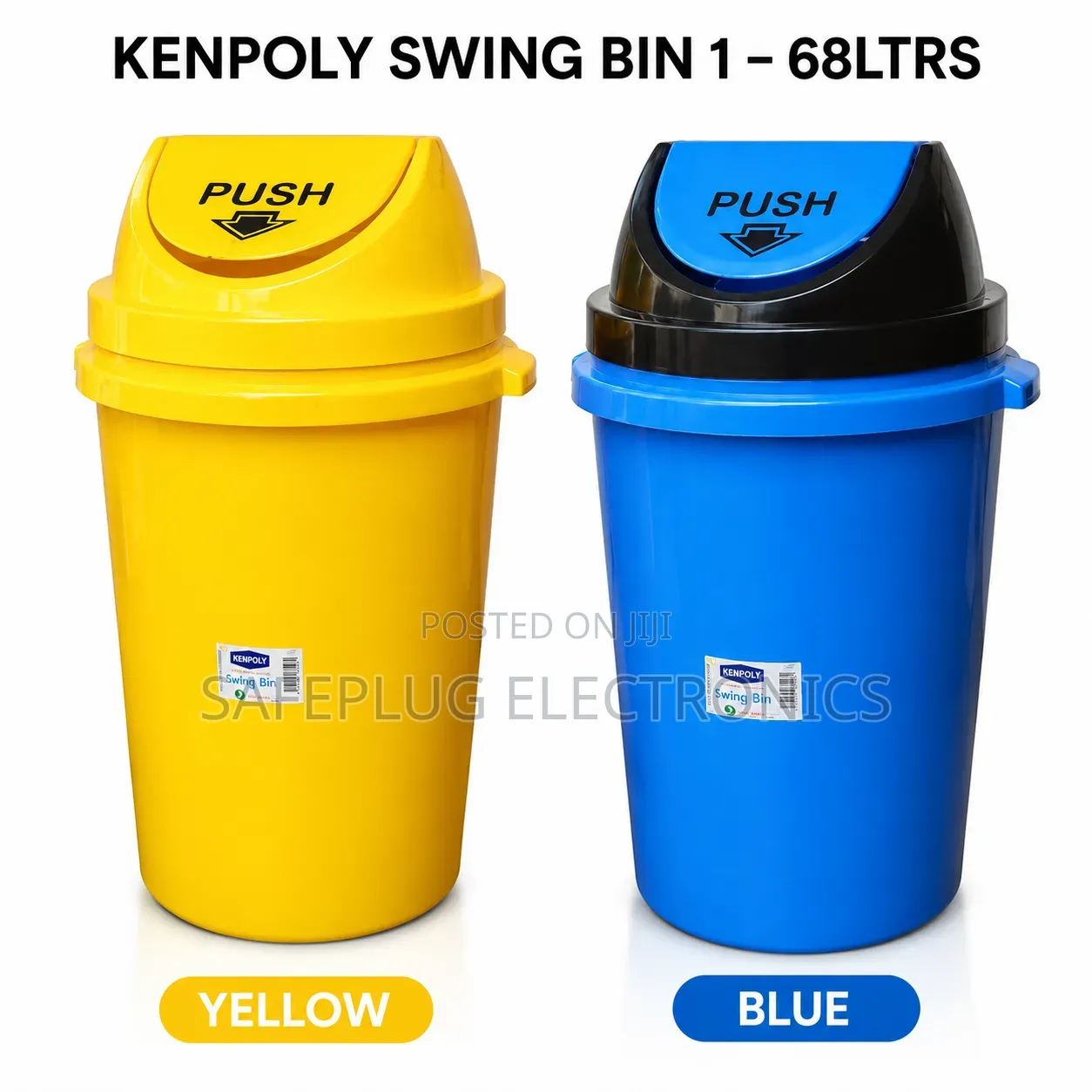 Kenpoly Swing Bin 68 Litres – Durable Waste Bin