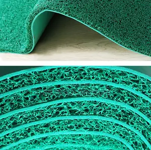 Green PVC Spaghetti Carpets