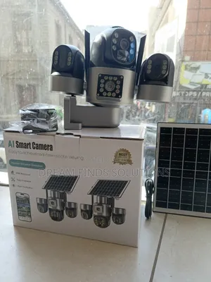 Tri-View Shield: Ultimate Solar PTZ Camera CCTV