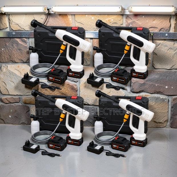 Portable Premium Build Cordless POWERFUL High Pressure Car Washer Gun - main view