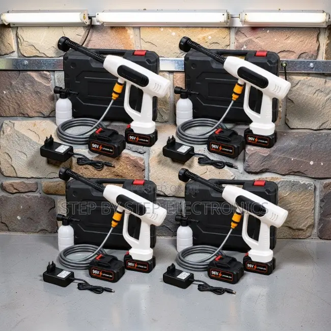 Portable Premium Build Cordless POWERFUL High Pressure Car Washer Gun
