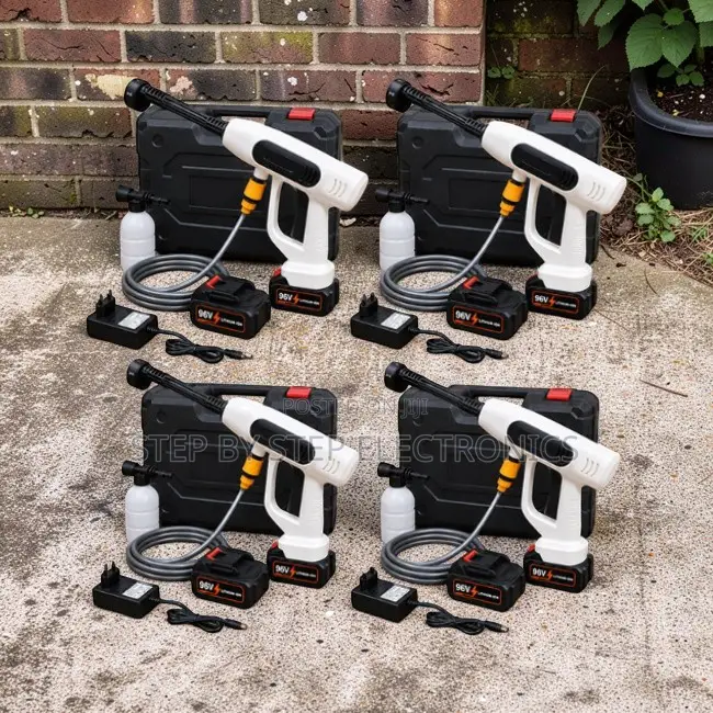 Portable Premium Build Cordless POWERFUL High Pressure Car Washer Gun