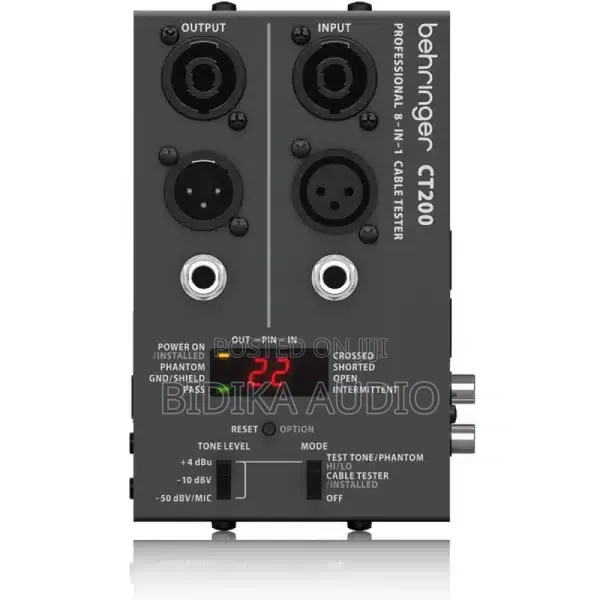 Behringer CT200 Microprocessor-Controlled 8-in-1 Cable Tester
