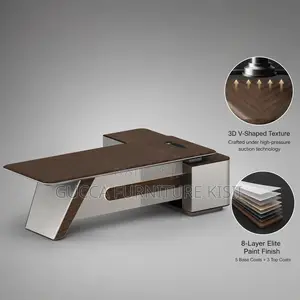 2000mm L-Shaped Executive Office Desk