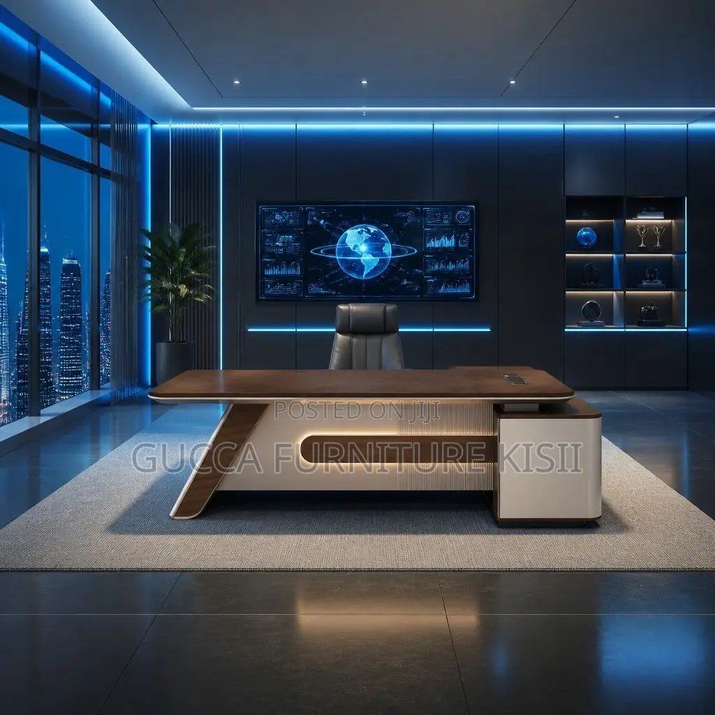 2000mm L-Shaped Executive Office Desk