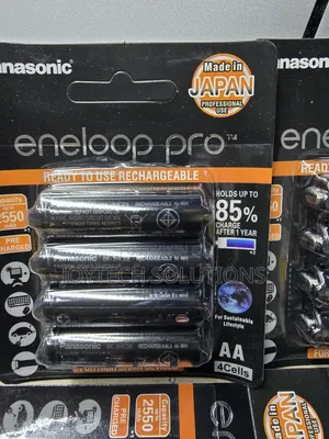 Panasonic Eneloop Pro Rechargeable AA Batteries – Made in Japan