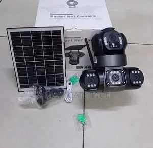 V380 4G Smart Solar Security Camera – Triple Lens & Night Vision