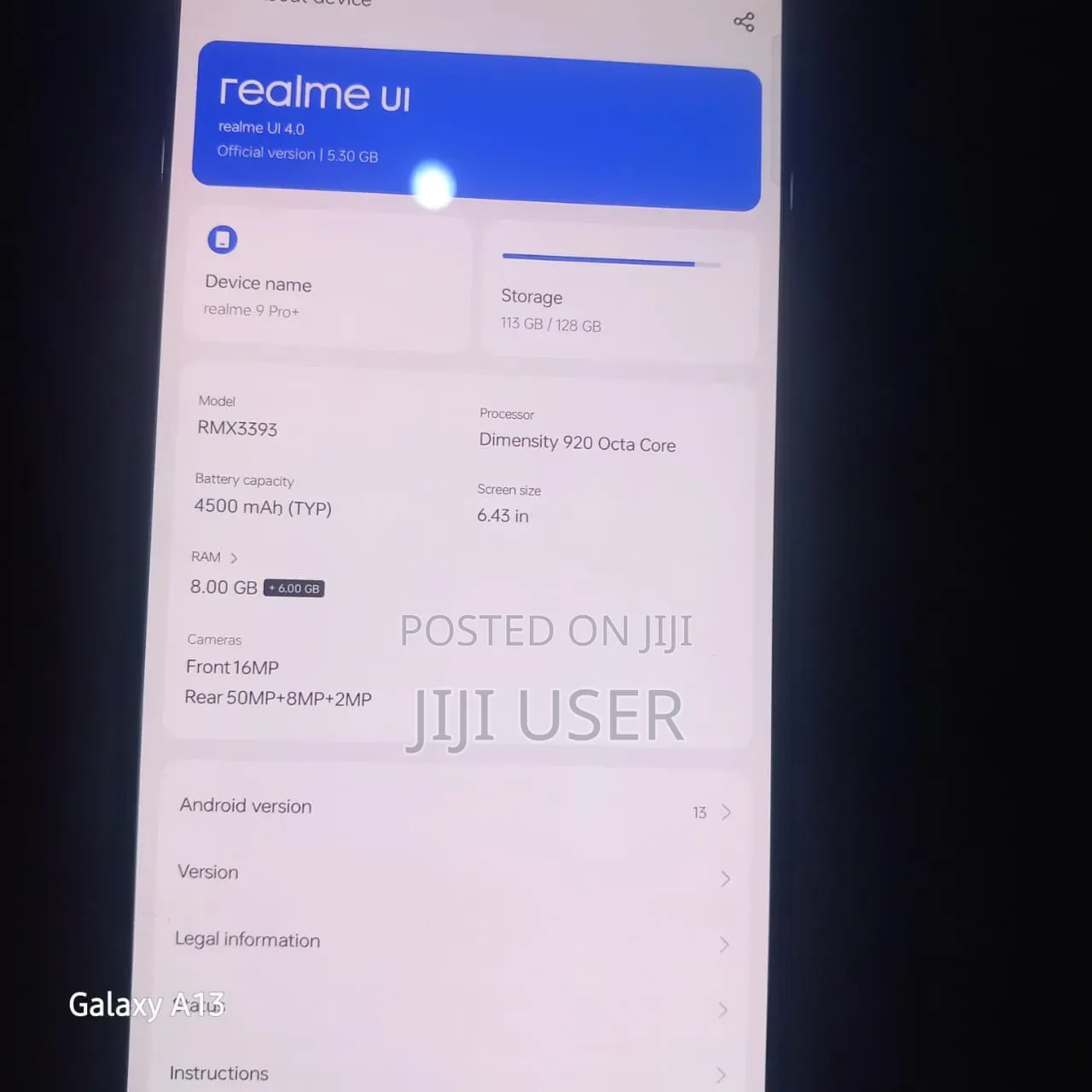 Realme 9 Pro+ 128 GB Blue