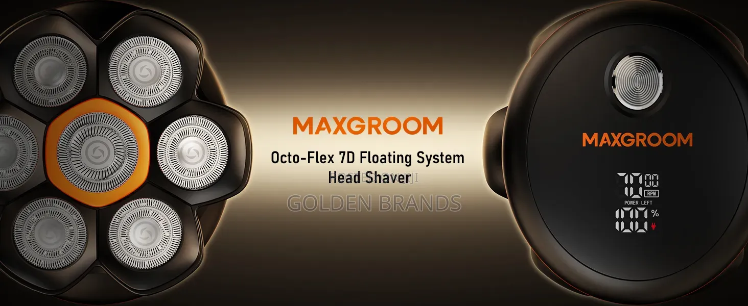 Pro MAXGROOM 7D Head Shaver for Bald Men, Waterproof Electric Razor