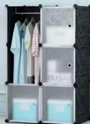 2 Columns Plastic Wardrobe